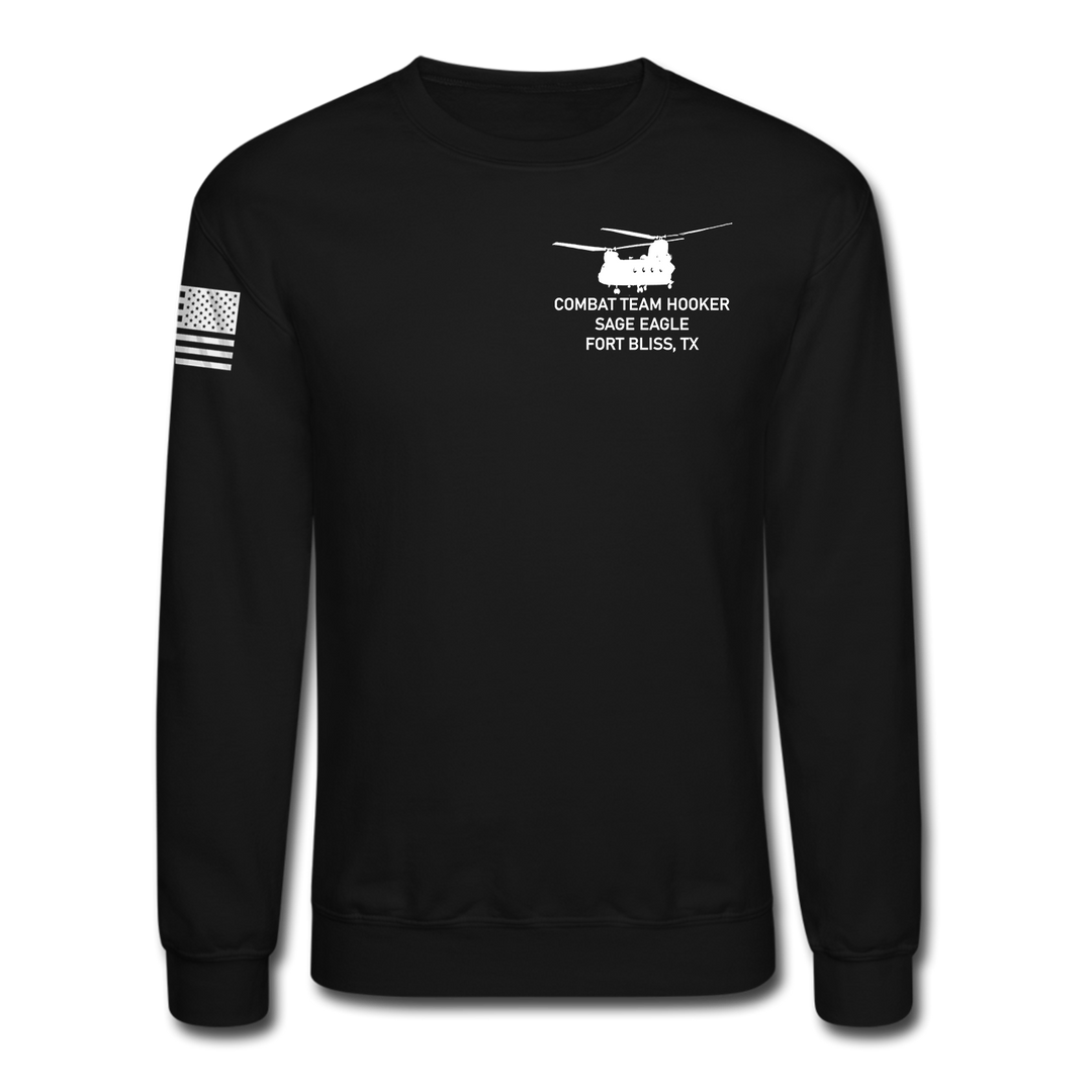 Combat Team Hooker Sage Eagle Crewneck Sweatshirt Legacy