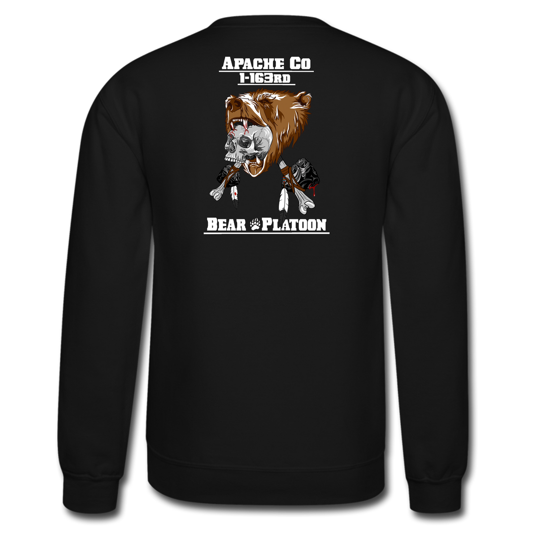 Bear PLT, A Co, 1-163 CAB "Apaches" Crewneck Sweatshirt