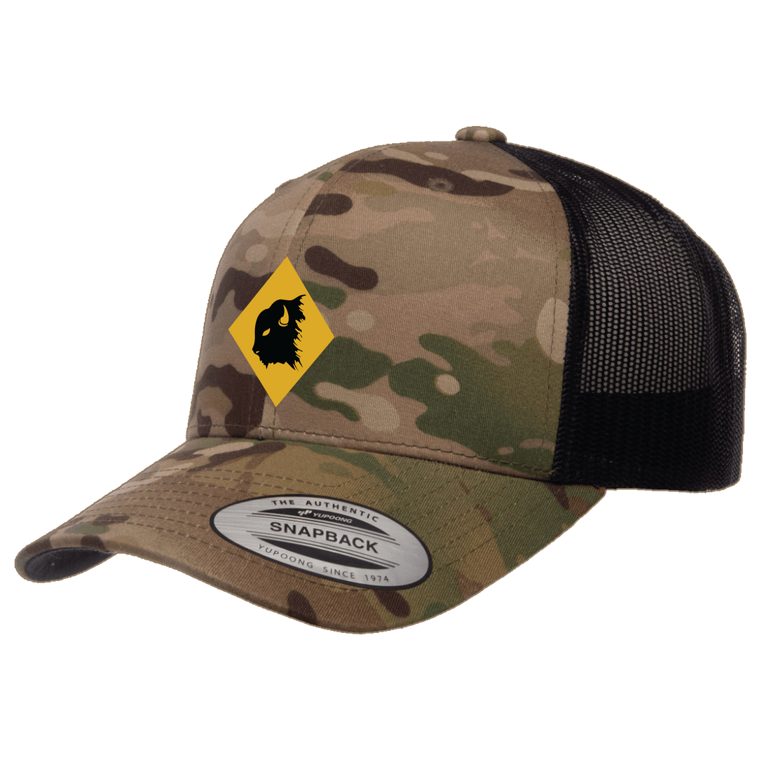 B BTRY, 2-130 FAR "Bison" Embroidered Hats