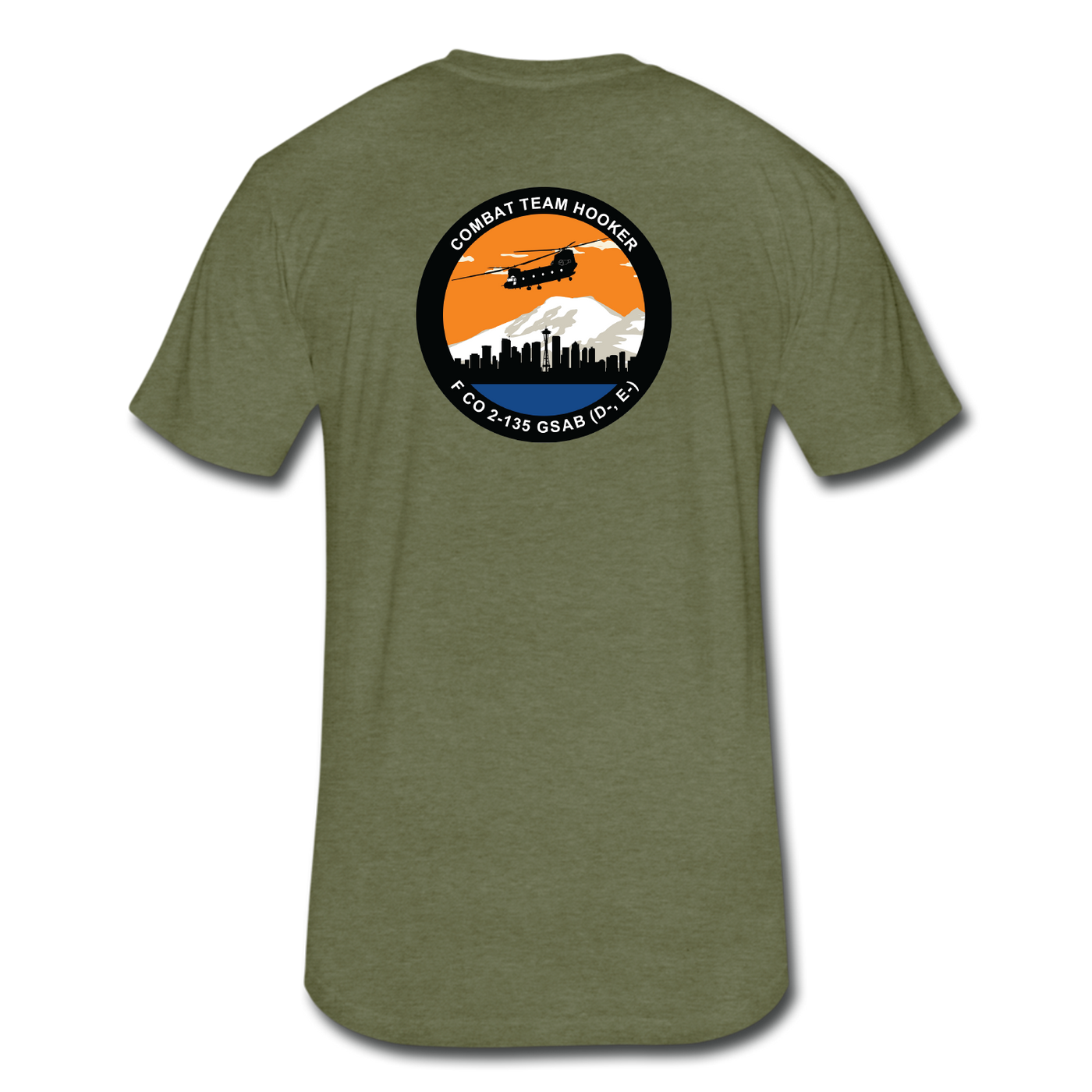 F Co, 2-135 GSAB (D-E-) "Combat Team Hooker" T-Shirt