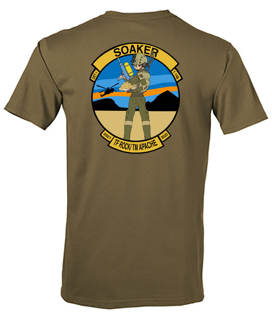 DET 1, 1-148th FAR "Soaker" Tan 499 T-Shirt