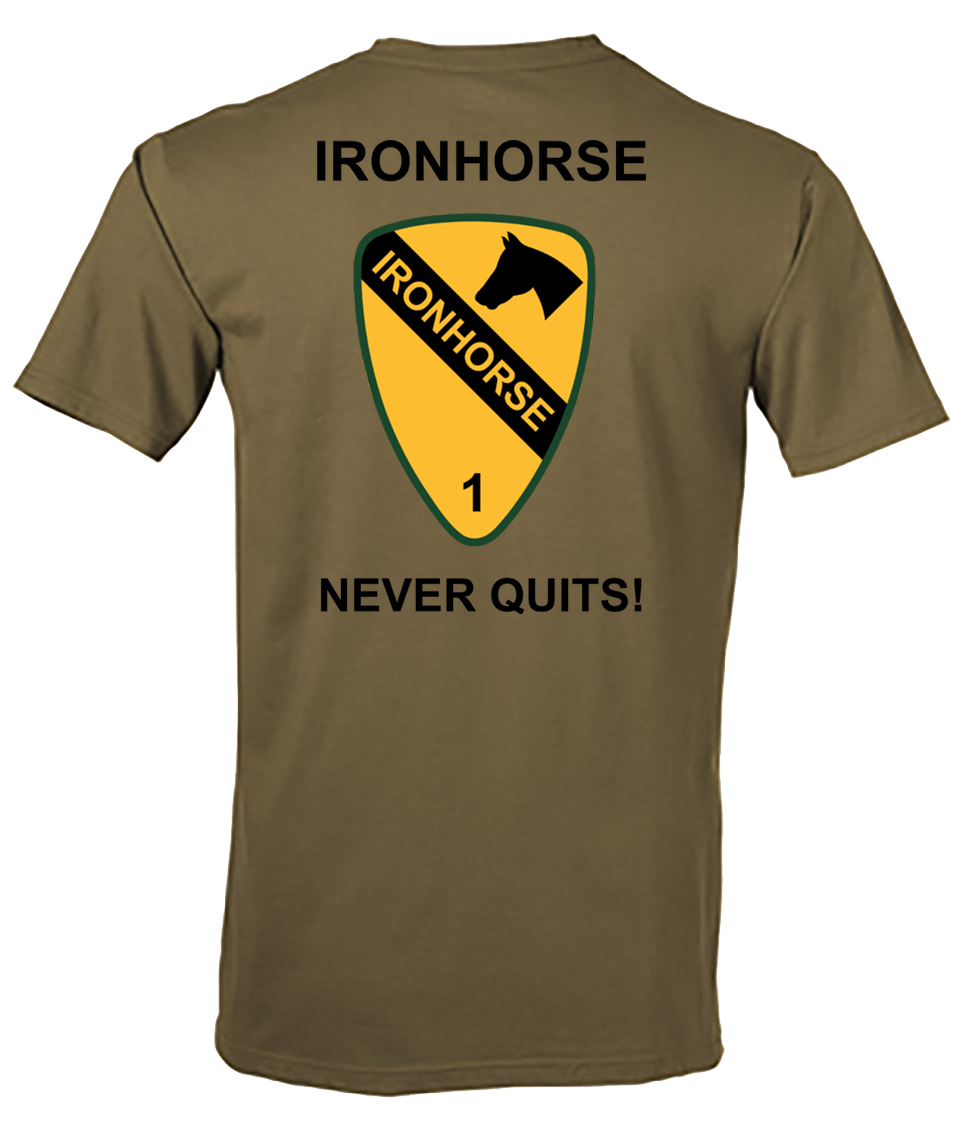 1 ABCT, 1 CD "Ironhorse" WO Tan 499 T-Shirt