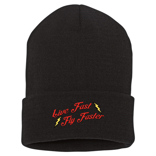 Live Fast Fly Faster Beanies
