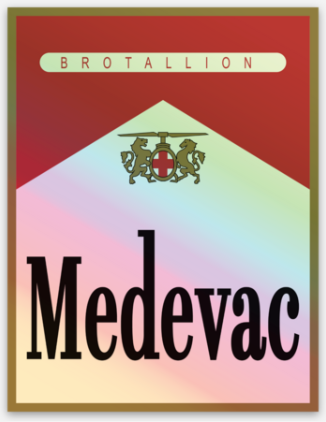 MEDEVAC Red's Holographic Sticker
