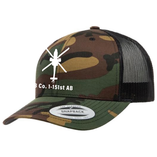 B Co, 1-151 AB "Mustangs" Embroidered Hats