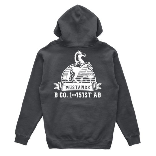 B Co, 1-151 AB "Mustangs" V2 Hoodies