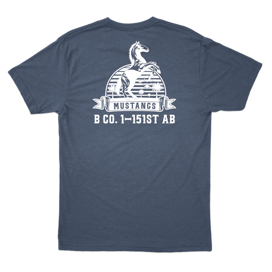 B Co, 1-151 AB "Mustangs" V2 T-Shirts