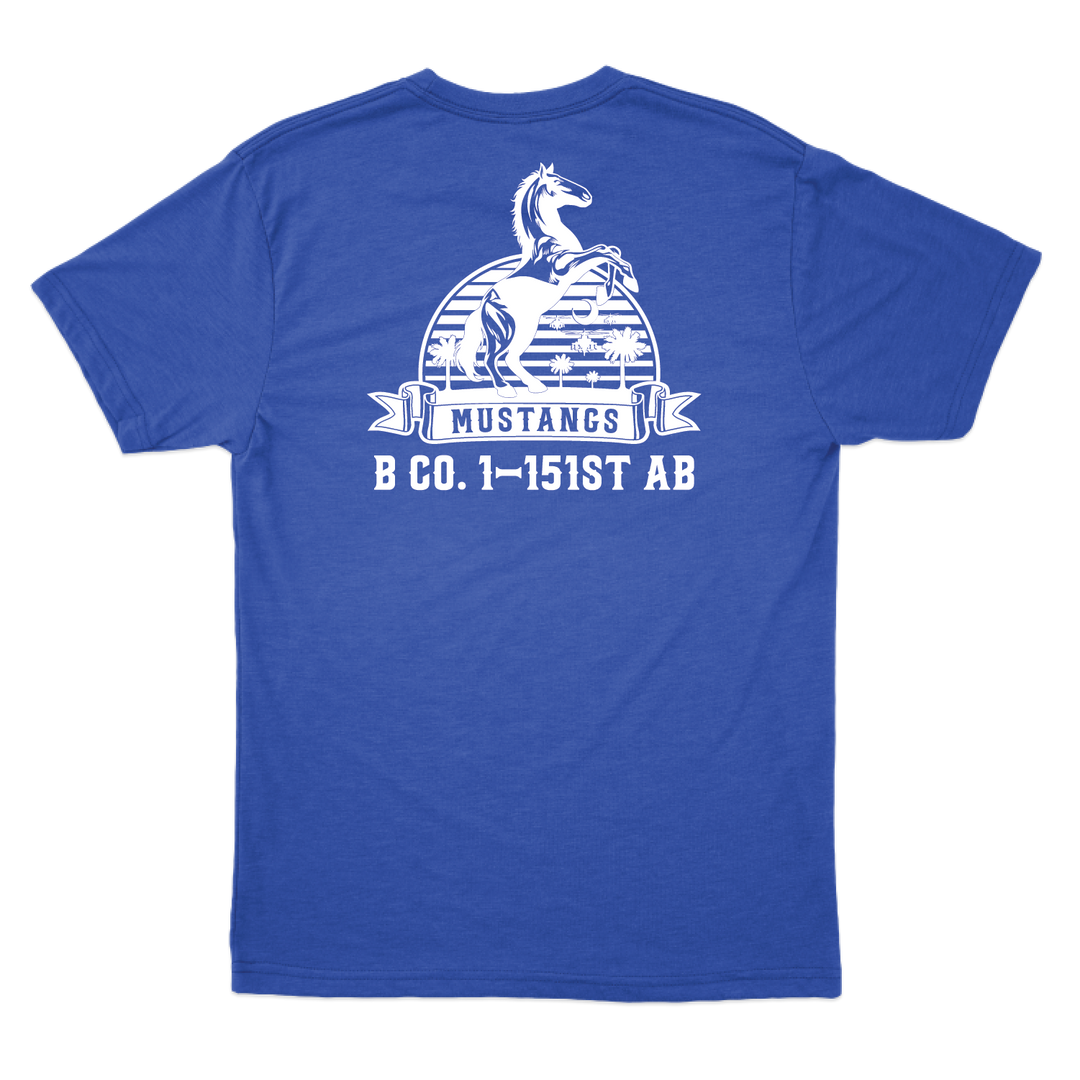 B Co, 1-151 AB "Mustangs" V2 T-Shirts