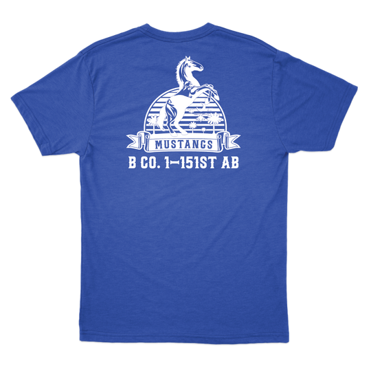 B Co, 1-151 AB "Mustangs" V2 T-Shirts