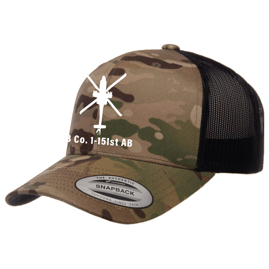 B Co, 1-151 AB "Mustangs" Embroidered Hats