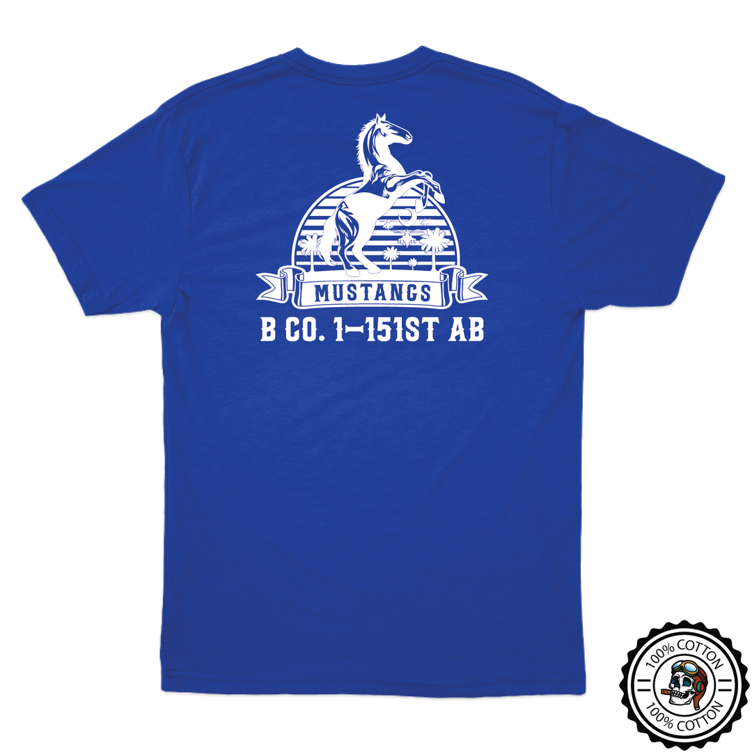 B Co, 1-151 AB "Mustangs" V2 T-Shirts