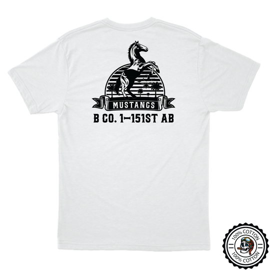 B Co, 1-151 AB "Mustangs" V2 T-Shirts