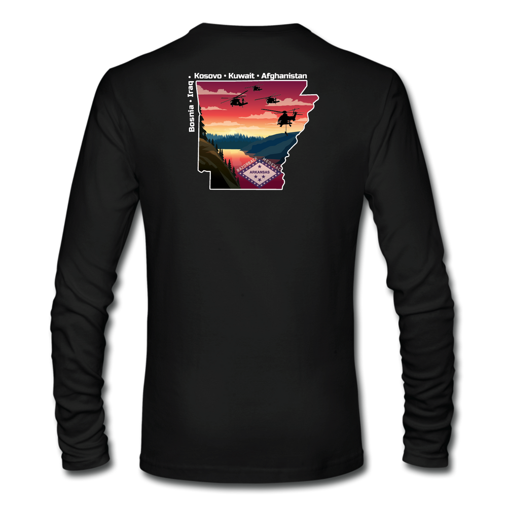 Det 1, G Co, 3-238 "Razorback MEDEVAC" V2 Long Sleeve T-Shirt