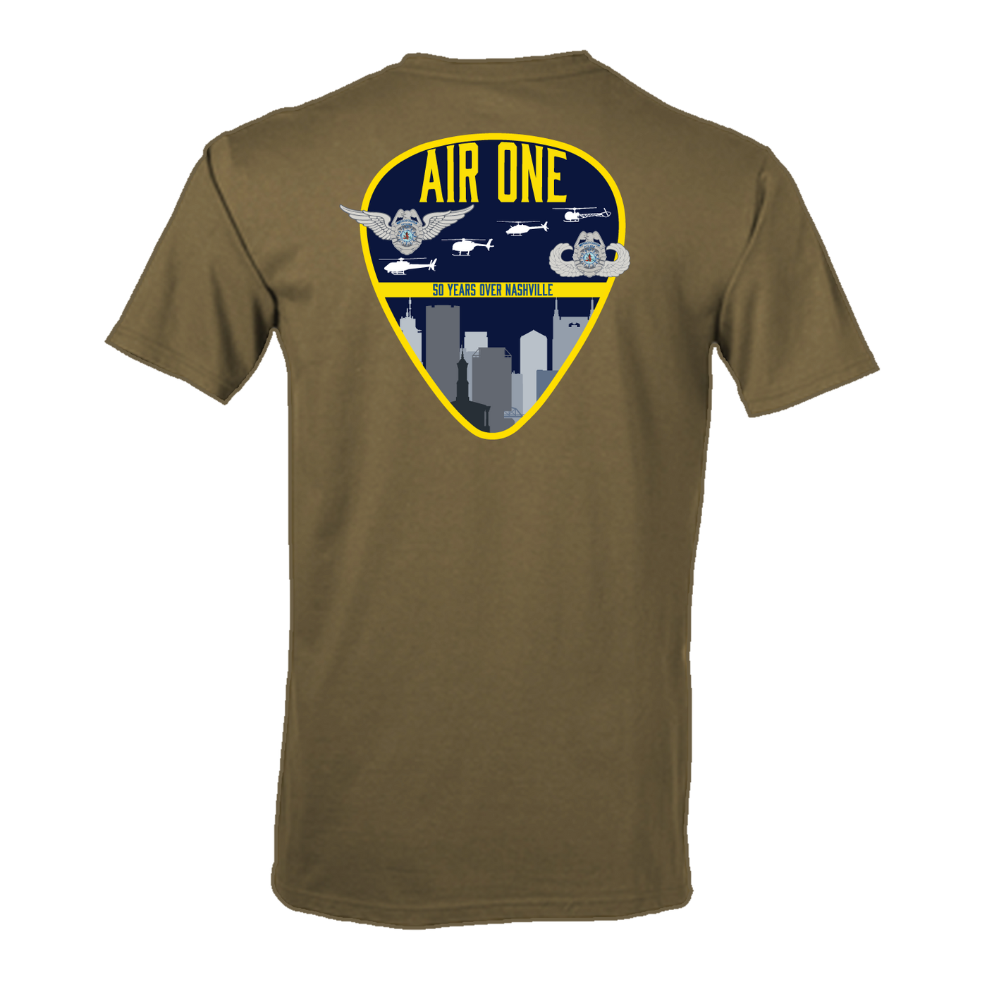 Metro Nashville Police Department Aviation 50th Anniversary Flight Approved T-Shirt