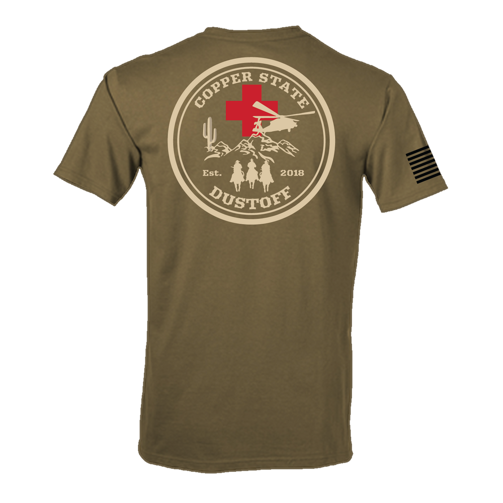 Det 1, C Co, 2-149 AVN "Copper State Dustoff" Flight Approved T-Shirt