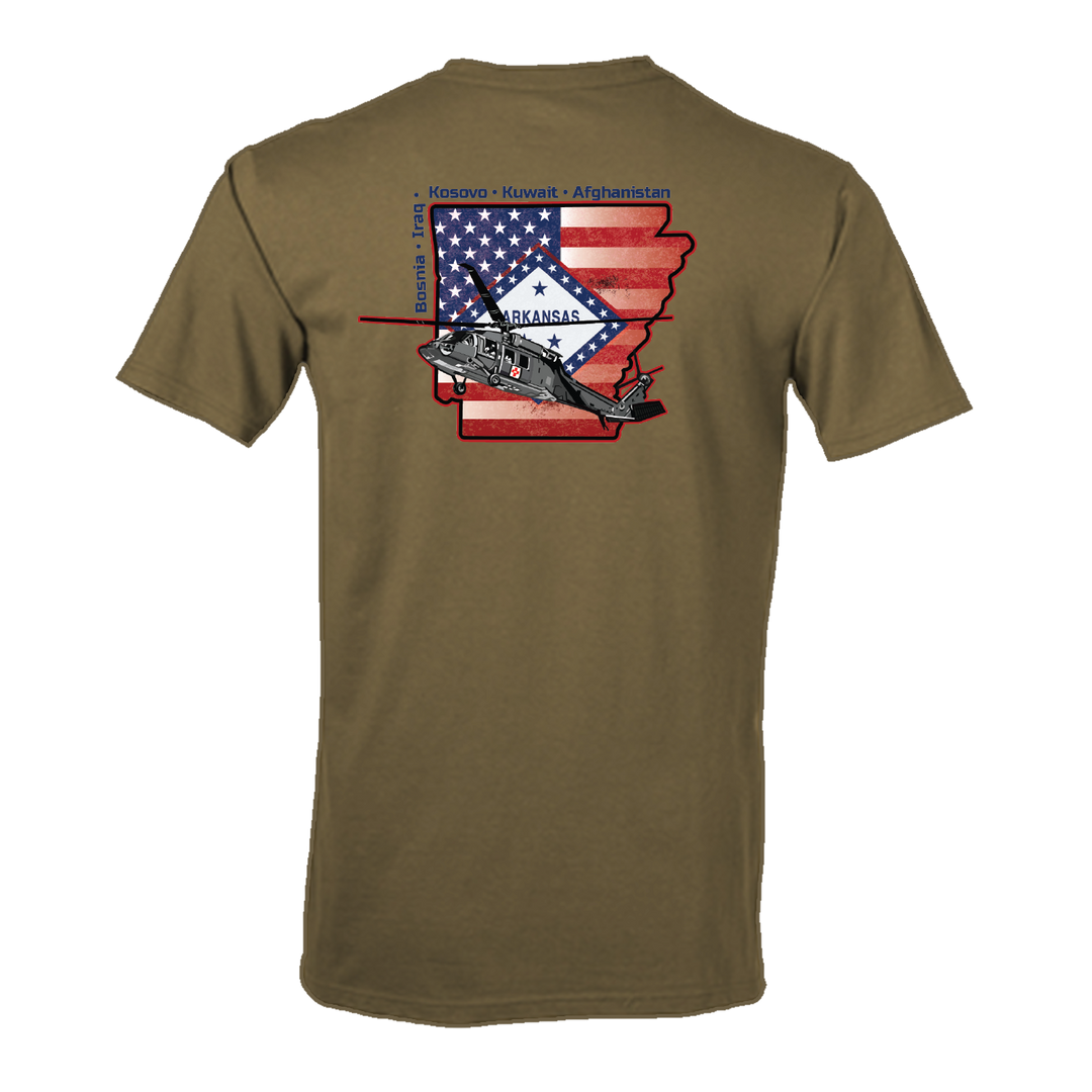 Det 1, G Co, 3-238 "Razorback MEDEVAC" Flight Approved T-Shirt