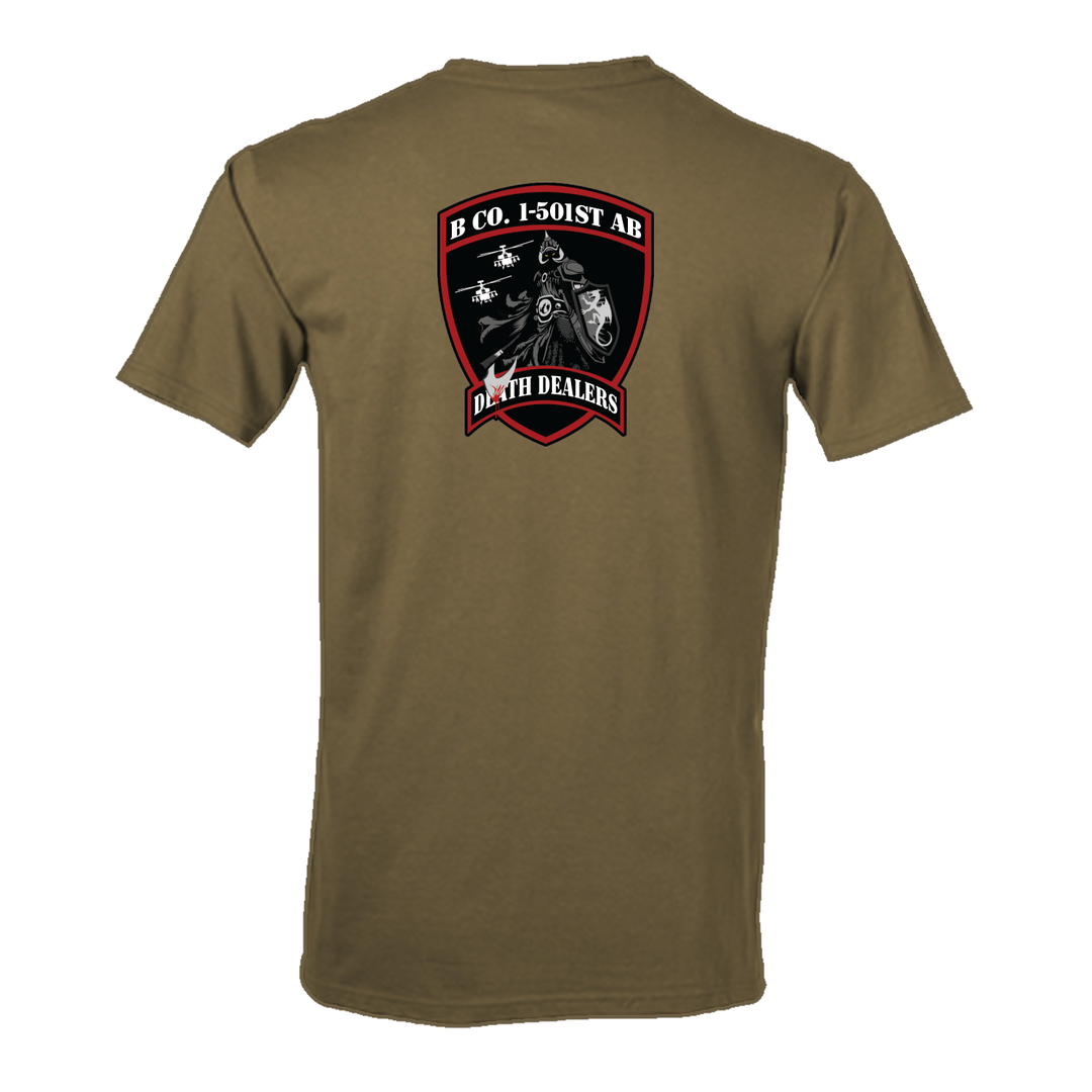 B Co, 1-501 AB "Death Dealers" Flight Approved T-Shirt