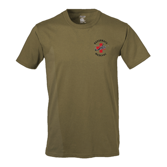 Det 1, G Co, 3-238 "Razorback MEDEVAC" Flight Approved T-Shirt