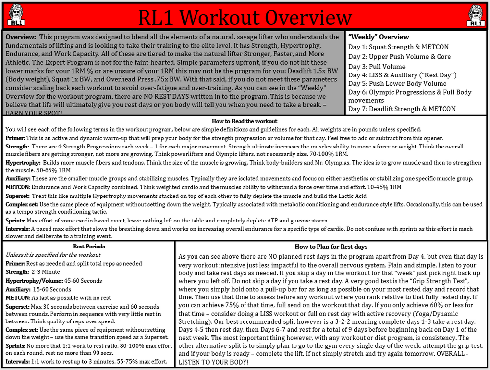 RL1 - Expert Program - 12 Weeks