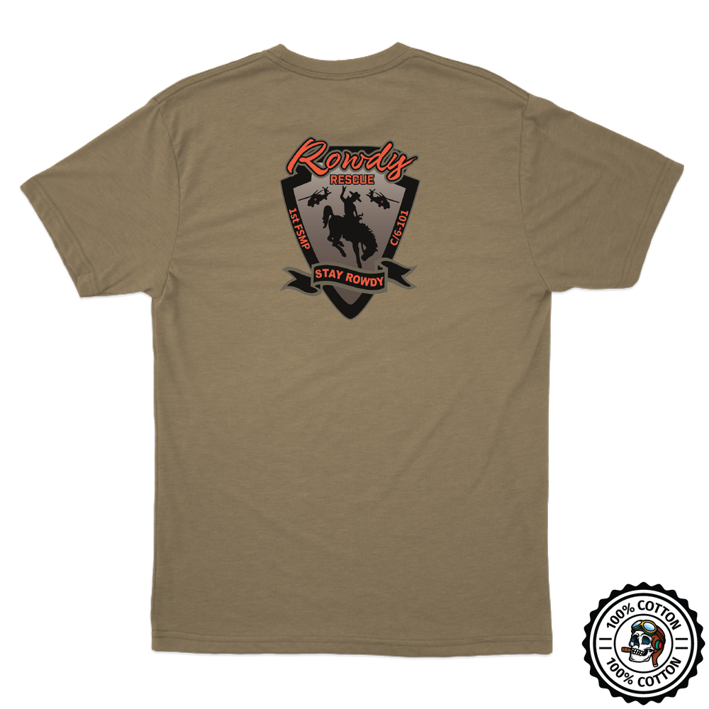 1 FSMP, C Co, 6-101 "Rowdy Rescue" Flight Approved T-Shirt