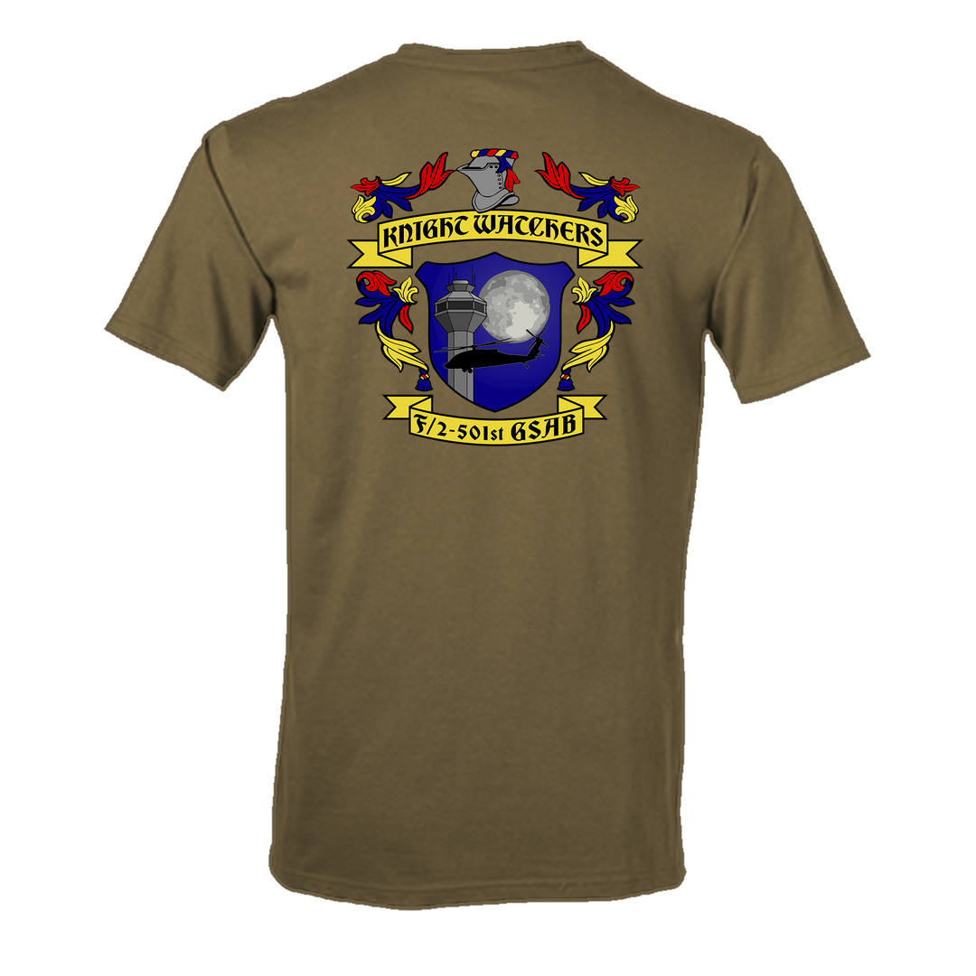 F Co, 2-501 GSAB "Knight Watchers" Flight Approved T-Shirt