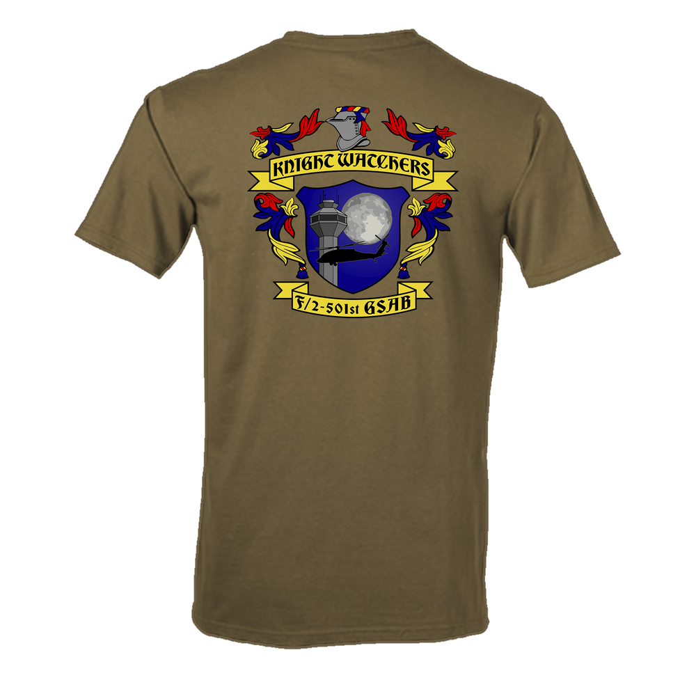 F Co, 2-501 GSAB "Knight Watchers" Flight Approved T-Shirt