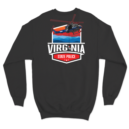 VA State Police Med Flight Crewneck Sweatshirt