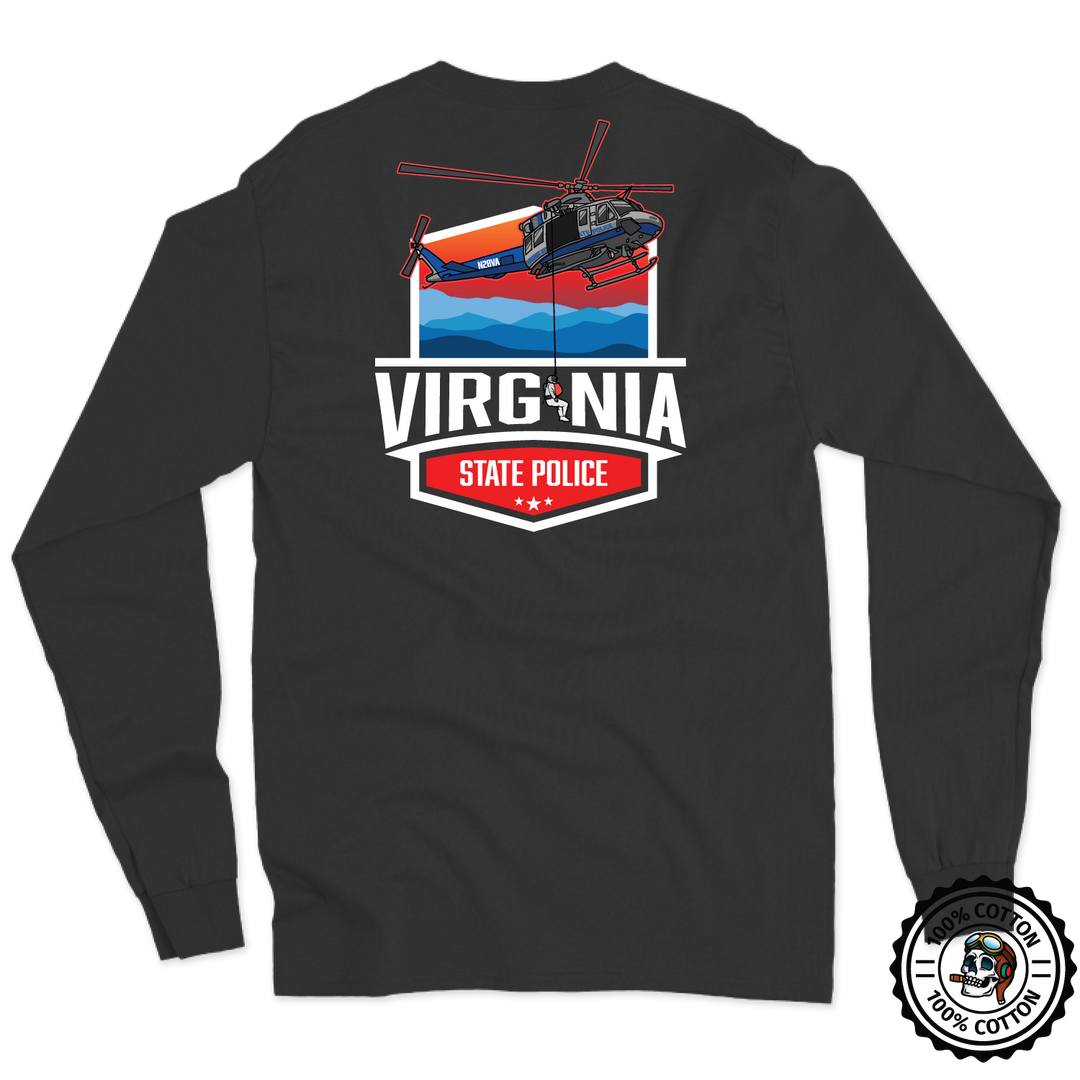 VA State Police Med Flight Long Sleeve T-Shirt