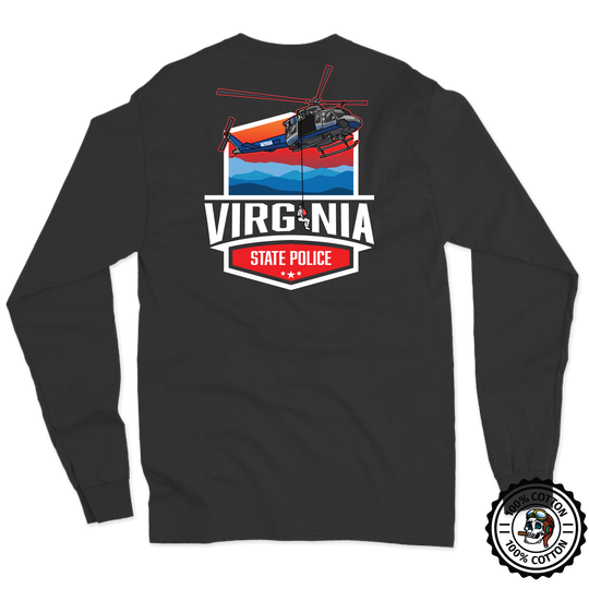 VA State Police Med Flight Long Sleeve T-Shirt