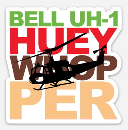 Whopper - Bell UH-1 Huey Sticker