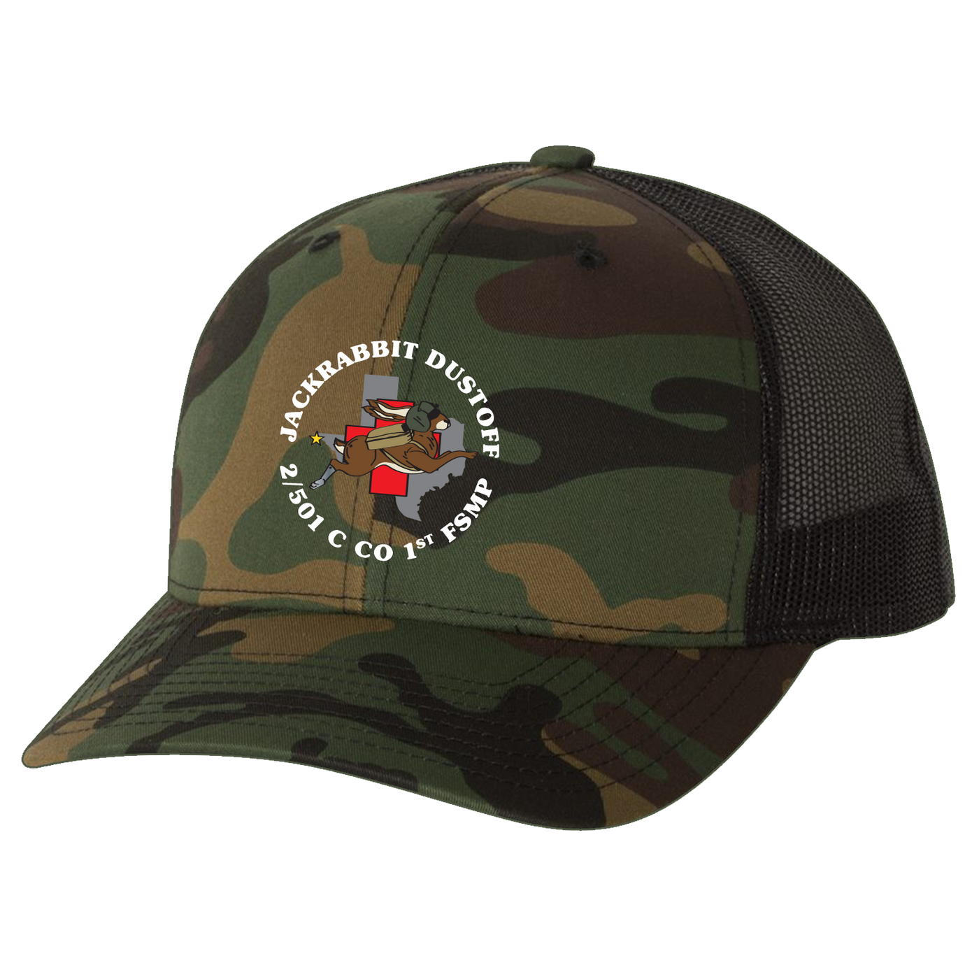 1 FSMP, C Co, 2-501 Jackrabbit Dustoff Embroidered Hats