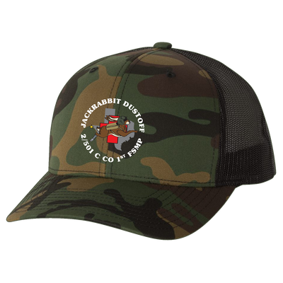 1 FSMP, C Co, 2-501 Jackrabbit Dustoff Embroidered Hats