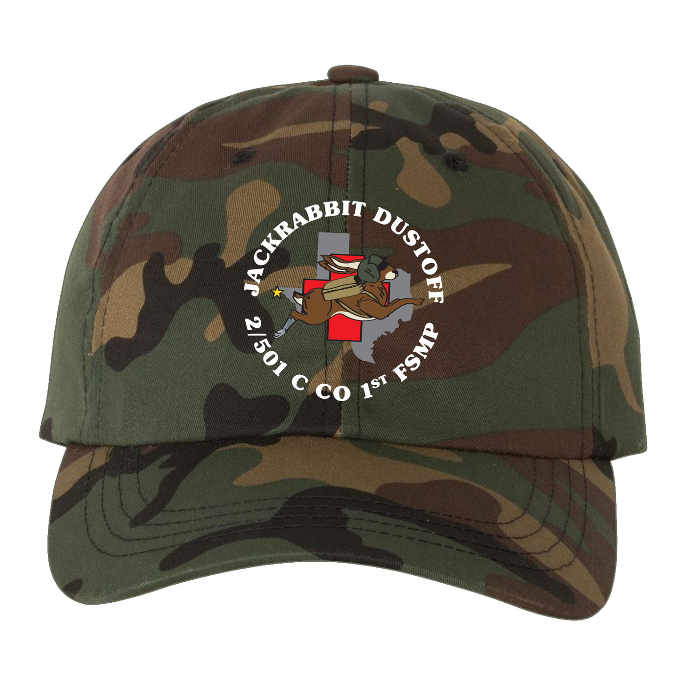 1 FSMP, C Co, 2-501 Jackrabbit Dustoff Embroidered Hats