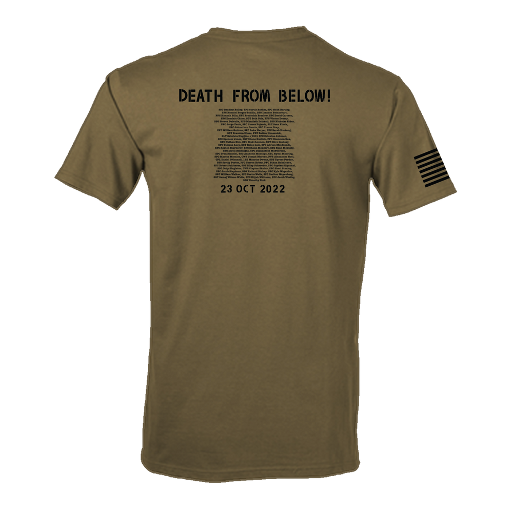 D Co, 1-1 ADA "Dynasty" Tan 499 T-Shirt With Names