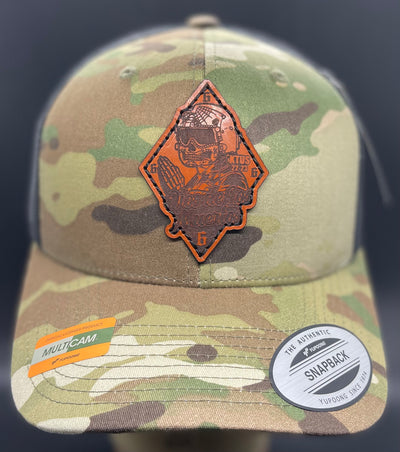 Tucson Tios Brown Leather Hat/Beanie - Customizable