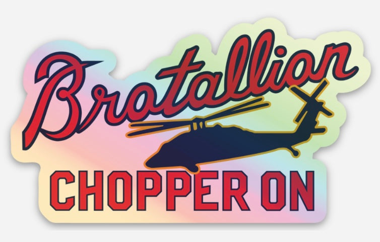 Chopper On - UH60 Sticker - Holographic