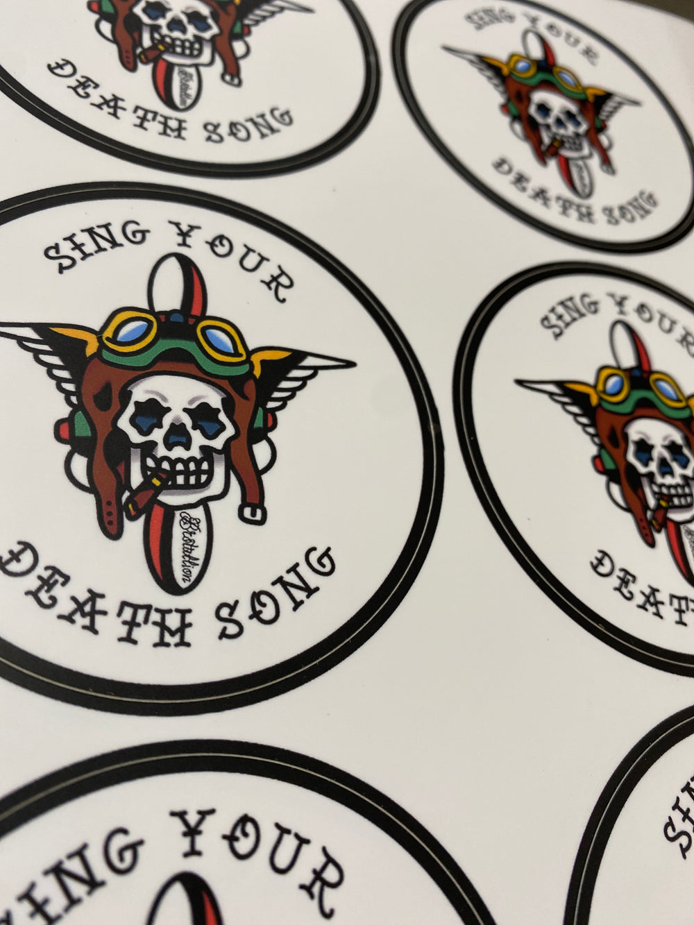 Sing Your Death Song Sticker