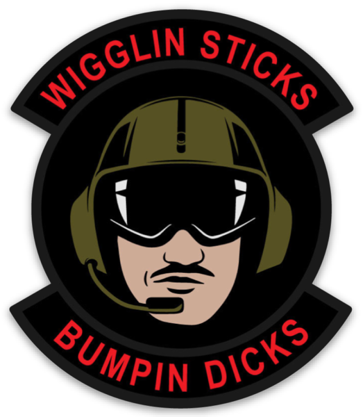 Wigglin’ Sticks Bumpin’ Dicks Sticker
